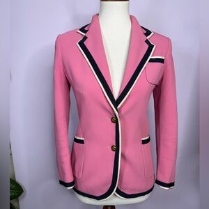 Gucci Light Pink Cady Blazer with Tiger Buttons